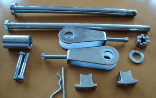 Zinc plated motorcycle parts